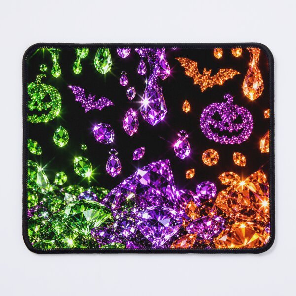 Item preview, Sparkling Halloween Crystal Diamonds Glitter Gems Pumpkin Bats designed and sold by BloomOfDesign.