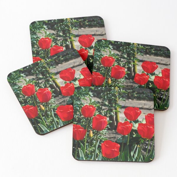 Item preview, Vibrant Red Tulips in Spring Bloom designed and sold by ArtworkNorth.