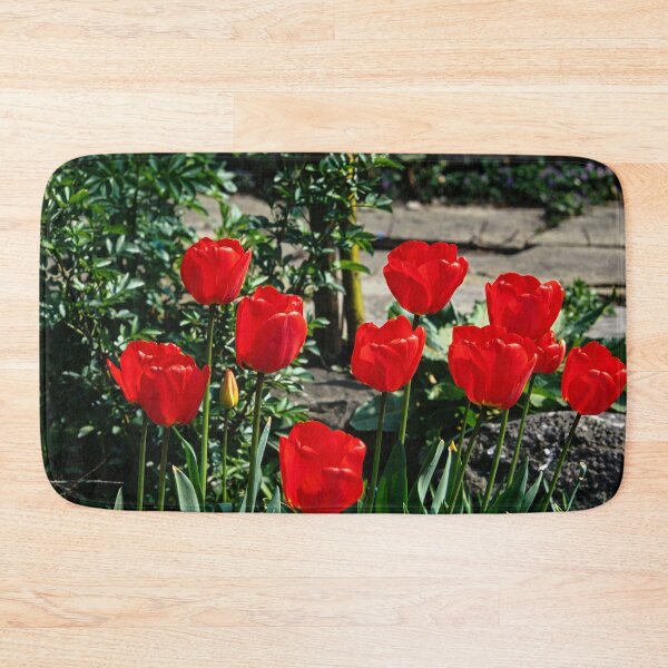Item preview, Vibrant Red Tulips in Spring Bloom designed and sold by ArtworkNorth.