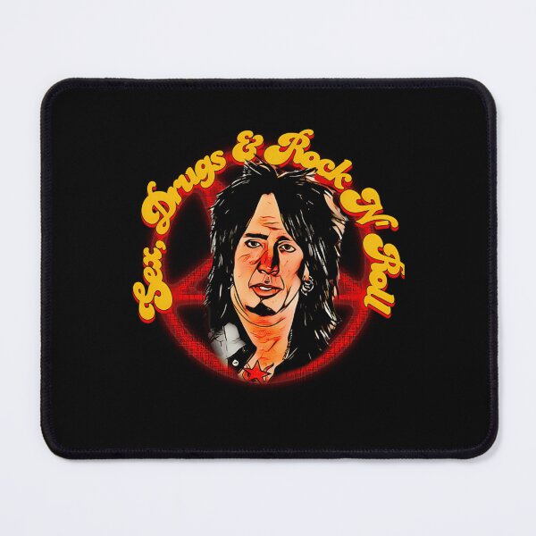 Item preview, Nikki Sixx Glam Metal Portrait Design designed and sold by MichaelReed-Art.