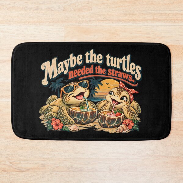 Item preview, Maybe The Turtles Needed The Straws Sarcastic Sea Turtle designed and sold by Crystal-Tree.