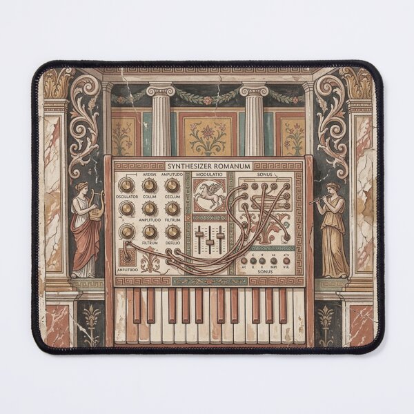 Item preview, Synthesizer Romanum - Ancient Fresco Electronic Music Art designed and sold by codex antique.