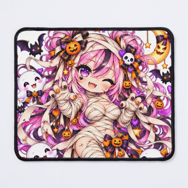 Item preview, Mummy Mischief – Cute Chibi Halloween Girl designed and sold by Kubbykat.