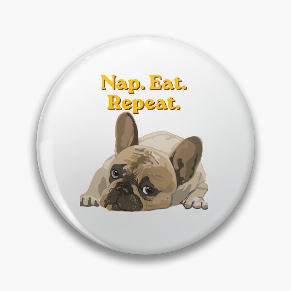 Item preview, French Bulldog Nap Eat Repeat Funny Shirt designed and sold by Electrycity.
