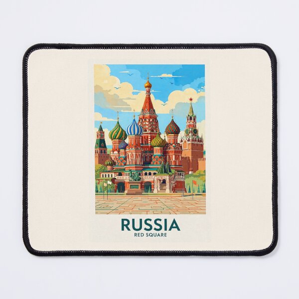 Item preview, Russia — Red Square — A Dreamy Purple Sunset Over the Heart of Moscow designed and sold by DibujandoPorfa.