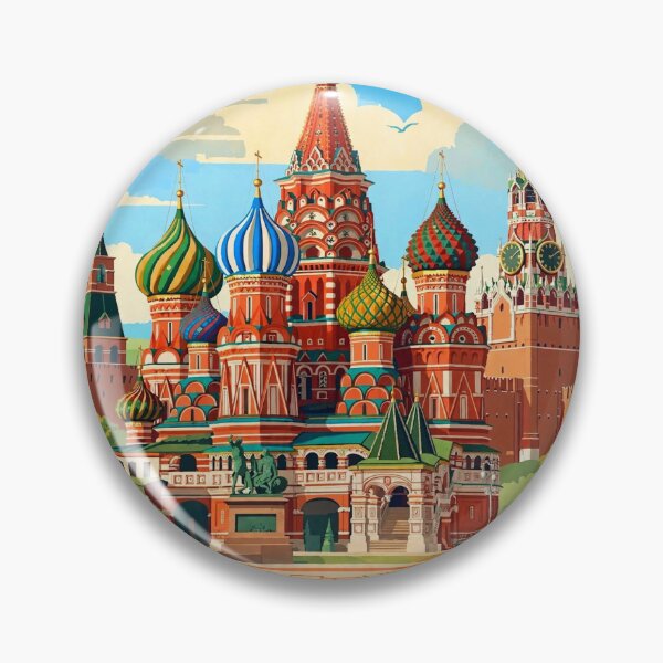 Item preview, Russia — Red Square — A Dreamy Purple Sunset Over the Heart of Moscow designed and sold by DibujandoPorfa.
