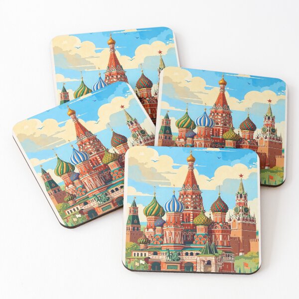 Item preview, Russia — Red Square — A Dreamy Purple Sunset Over the Heart of Moscow designed and sold by DibujandoPorfa.