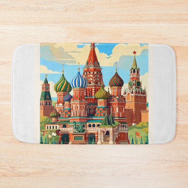 Item preview, Russia — Red Square — A Dreamy Purple Sunset Over the Heart of Moscow designed and sold by DibujandoPorfa.