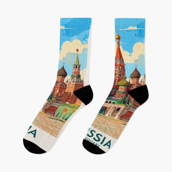 Item preview, Russia — Red Square — A Dreamy Purple Sunset Over the Heart of Moscow designed and sold by DibujandoPorfa.