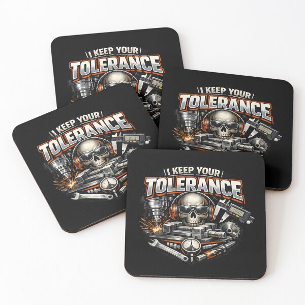 Item preview, I Keep Your Tolerance – Machinist Metalworking Skull designed and sold by SidTastic .