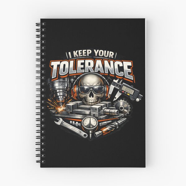 Item preview, I Keep Your Tolerance – Machinist Metalworking Skull designed and sold by SidTastic .