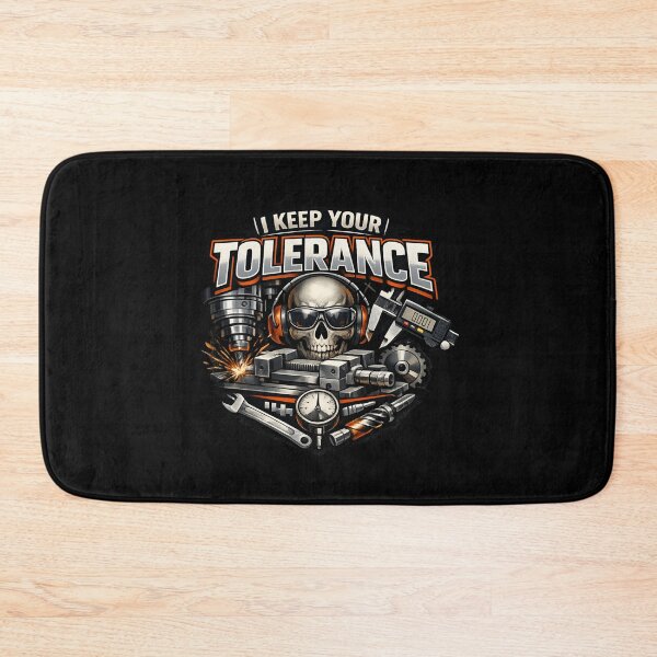 Item preview, I Keep Your Tolerance – Machinist Metalworking Skull designed and sold by SidTastic .