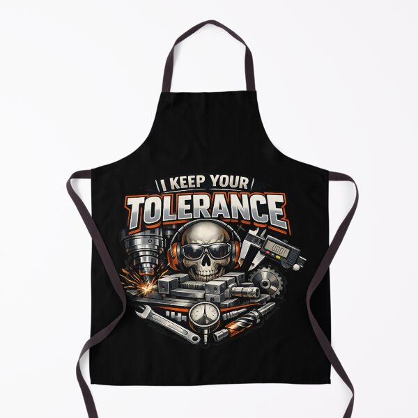 Item preview, I Keep Your Tolerance – Machinist Metalworking Skull designed and sold by SidTastic .
