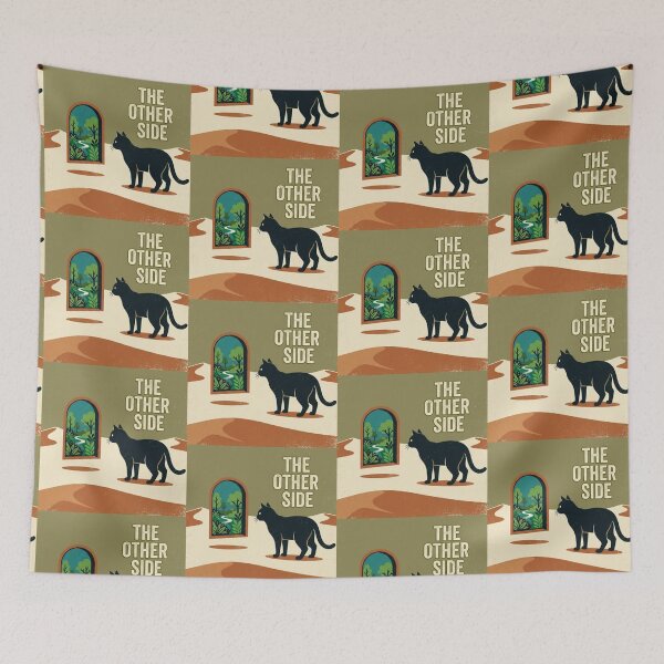 Item preview, The Other Side – Mystical Cat Portal Illustration designed and sold by Dogandesighn.