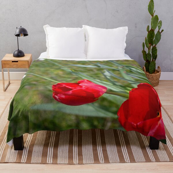 Item preview, Vibrant Red Tulips in Spring Bloom designed and sold by ArtworkNorth.