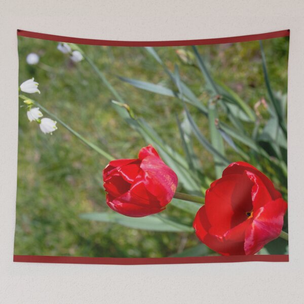 Item preview, Vibrant Red Tulips in Spring Bloom designed and sold by ArtworkNorth.