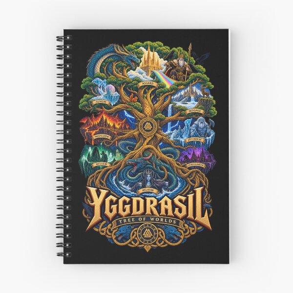Item preview, Yggdrasil Tree of Worlds Norse Crest designed and sold by Gabriela Mihai.