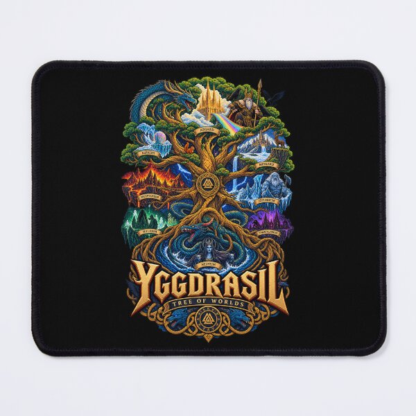 Item preview, Yggdrasil Tree of Worlds Norse Crest designed and sold by Gabriela Mihai.