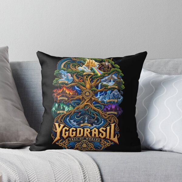 Item preview, Yggdrasil Tree of Worlds Norse Crest designed and sold by Gabriela Mihai.