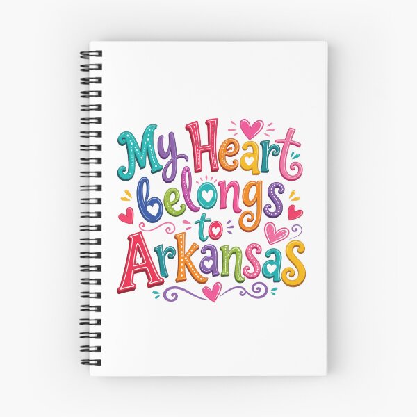 Item preview, My Heart Belongs to Arkansas - Cute Souvenir Travelers Gift for Men Women & Kids  designed and sold by Mozaic Clothes.