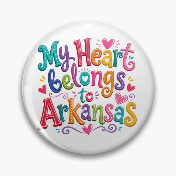 Item preview, My Heart Belongs to Arkansas - Cute Souvenir Travelers Gift for Men Women & Kids  designed and sold by Mozaic Clothes.