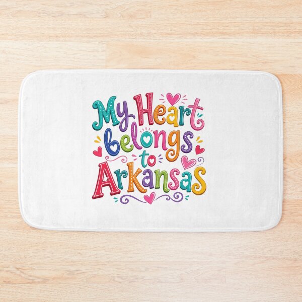 Item preview, My Heart Belongs to Arkansas - Cute Souvenir Travelers Gift for Men Women & Kids  designed and sold by Mozaic Clothes.