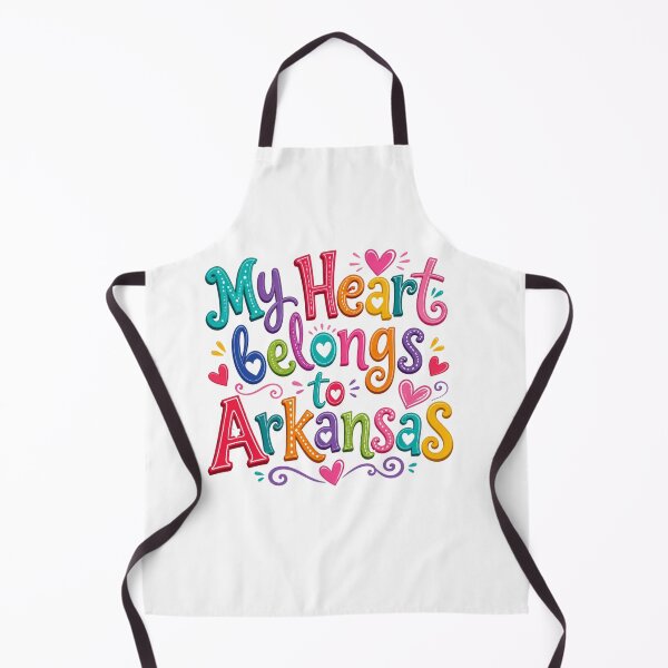 Item preview, My Heart Belongs to Arkansas - Cute Souvenir Travelers Gift for Men Women & Kids  designed and sold by Mozaic Clothes.