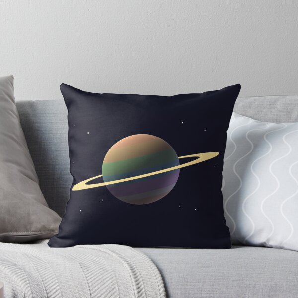 Item preview, Vintage Sci-Fi Pastel Saturn - 100% Mouse-Drawn MS Paint Art designed and sold by ArtisticJump.
