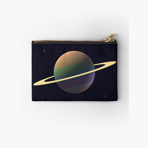 Item preview, Vintage Sci-Fi Pastel Saturn - 100% Mouse-Drawn MS Paint Art designed and sold by ArtisticJump.