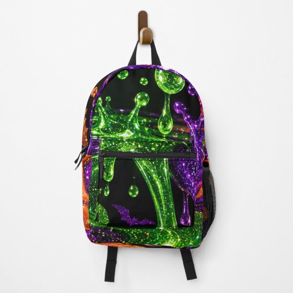 Item preview, Glitter Halloween Slime Dripping Purple Green Orange Spooky Art designed and sold by BloomOfDesign.