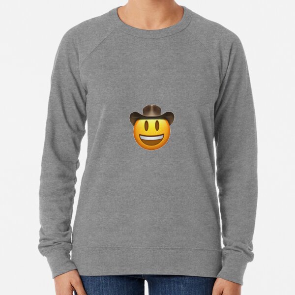 Cowboy shop emoji sweater