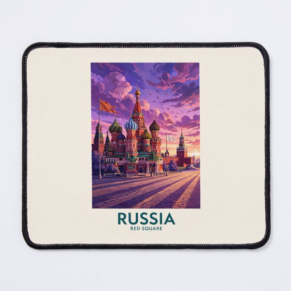 Item preview, Russia — Red Square — A Dreamy Purple Sunset Over the Heart of Moscow designed and sold by DibujandoPorfa.