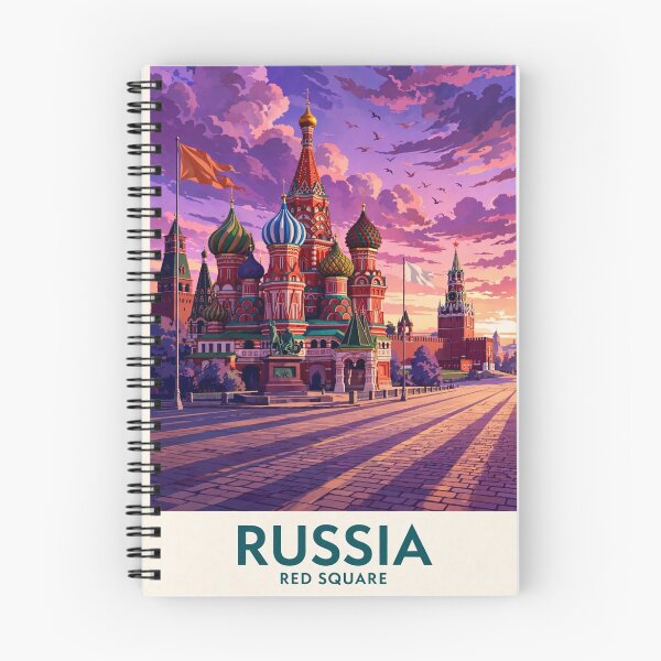 Item preview, Russia — Red Square — A Dreamy Purple Sunset Over the Heart of Moscow designed and sold by DibujandoPorfa.