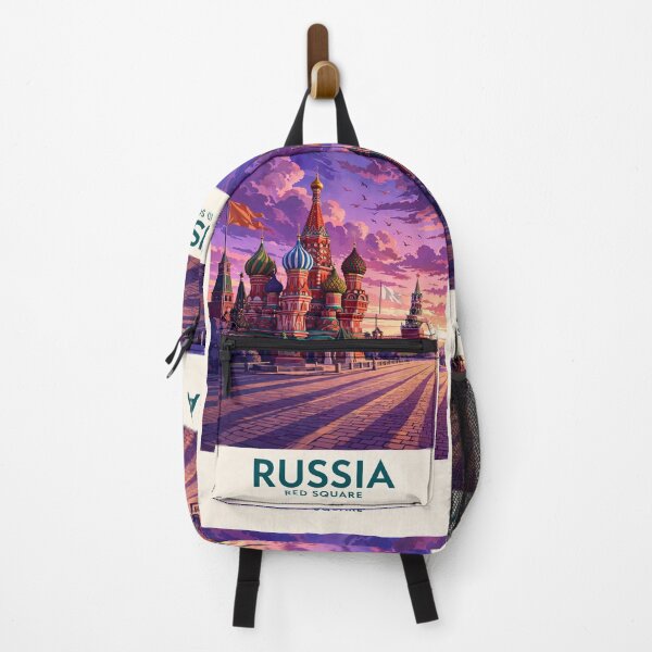 Item preview, Russia — Red Square — A Dreamy Purple Sunset Over the Heart of Moscow designed and sold by DibujandoPorfa.