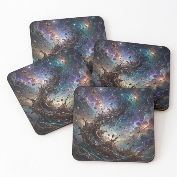 Item preview, Coffee Meets the Universe – Cosmic Fantasy Splash Art designed and sold by Marcu Ioachim.