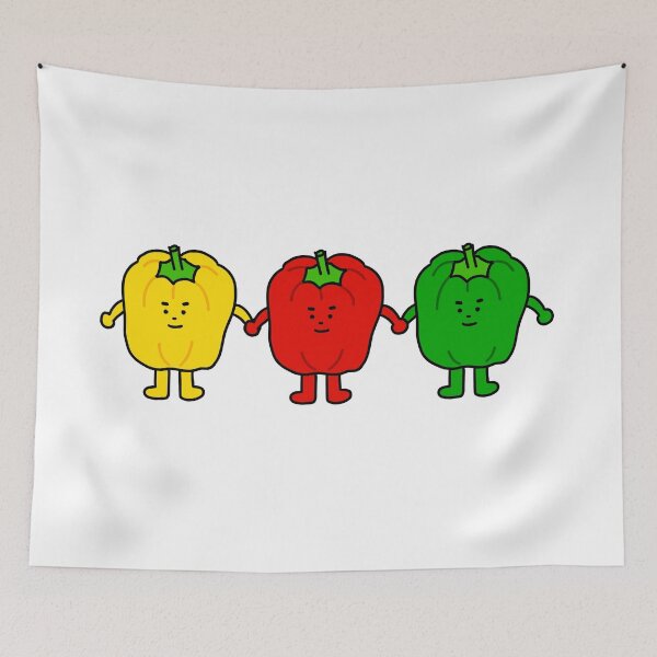 Item preview, three Bell peppers designed and sold by superbaechoo.