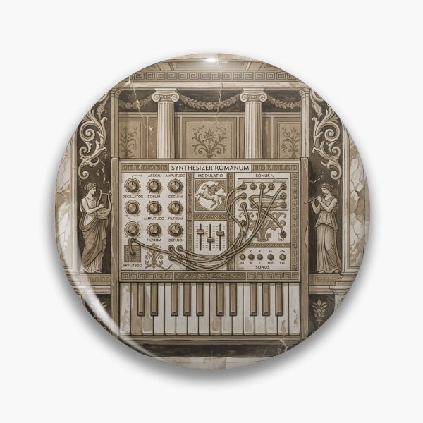 Item preview, Sepia Synthesizer Romanum - Vintage Etching Music Art  designed and sold by codex antique.