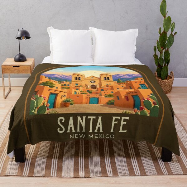 Item preview, Santa Fe Vintage Travel Illustration designed and sold by HomeLivingCo.