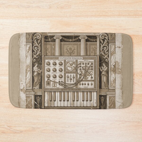 Item preview, Sepia Synthesizer Romanum - Vintage Etching Music Art  designed and sold by codex antique.