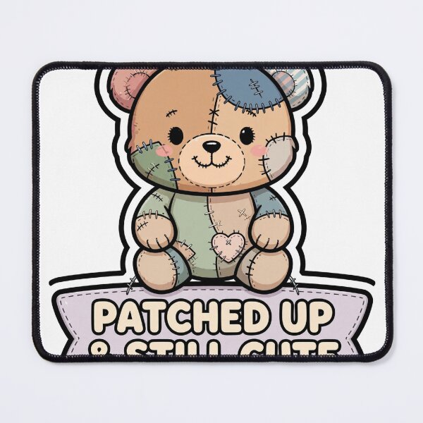 Item preview, Cute Frankenstein Patchwork Teddy Bear Halloween Sticker designed and sold by xiaoxiaochibi.