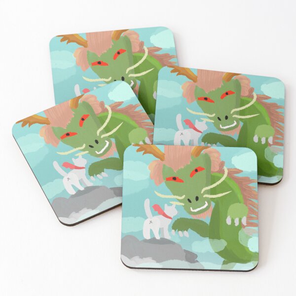 Item preview, Green Dragon White Cat designed and sold by Knoabitit.