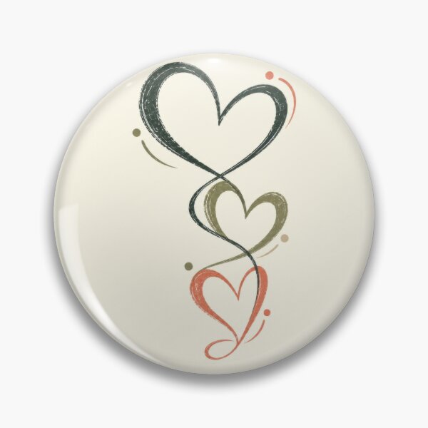 Item preview, Simple line and color hearts designed and sold by anytka.