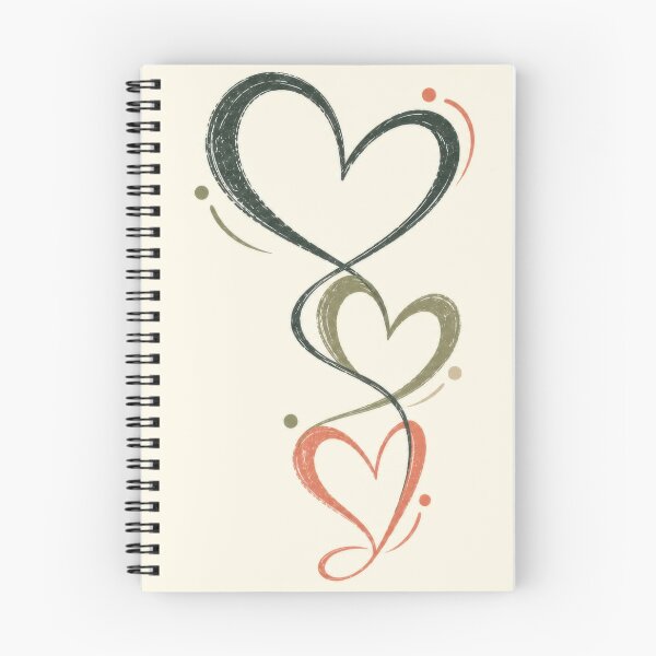 Item preview, Simple line and color hearts designed and sold by anytka.