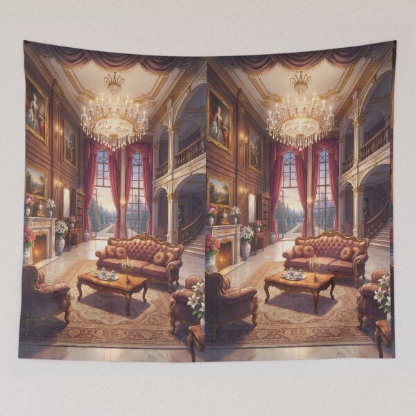 Item preview, vintage living room (no border) designed and sold by Crimsonmerchant.
