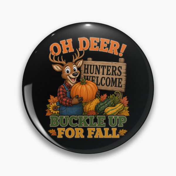 Item preview, Oh Deer Buckle Up For Fall Funny Autumn Deer designed and sold by Design Vibras.