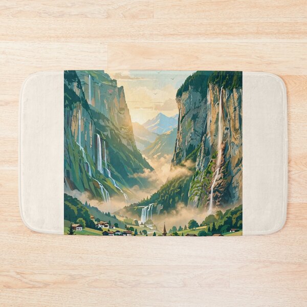 Item preview, Switzerland — Lauterbrunnen Valley — A Golden Morning Among the Swiss Alps designed and sold by DibujandoPorfa.
