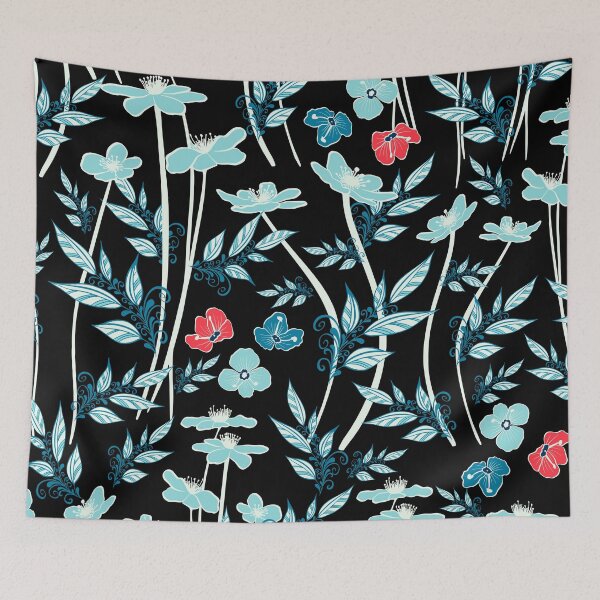 Item preview, Botanical Wildflowers and Leaves Pattern  designed and sold by Jeallan Designs.