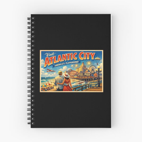 Item preview, Atlantic City Travel Poster - America’s Playground Boardwalk designed and sold by ArtworkNorth.