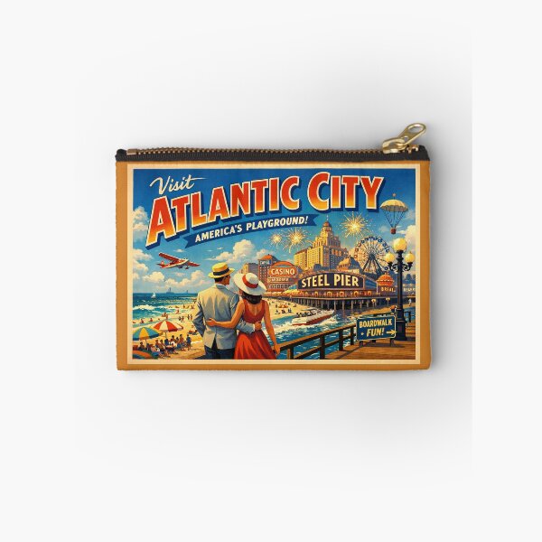 Item preview, Atlantic City Travel Poster - America’s Playground Boardwalk designed and sold by ArtworkNorth.