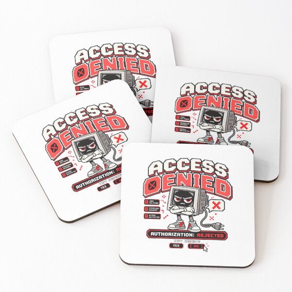 Item preview, Access Denied – Retro Pixel Computer Error Humor designed and sold by Mad Factory Designs.